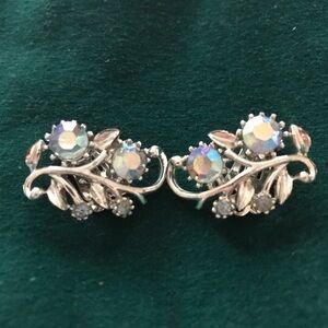Vintage Coro Aurora Borealis clip back earrings. $100.00